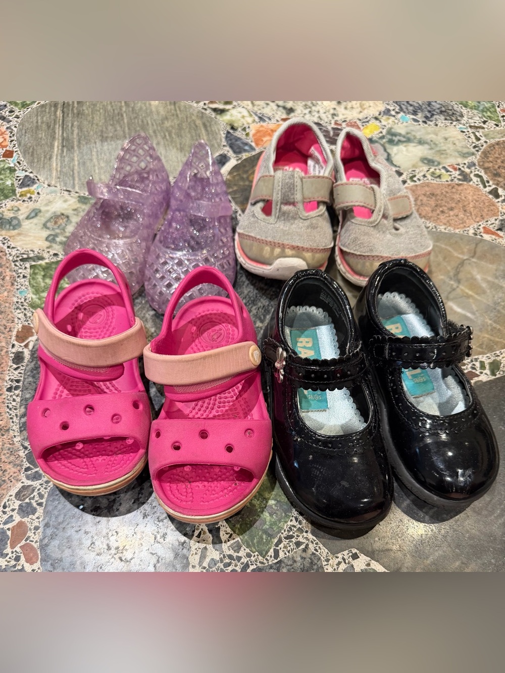 4 Kids Pink Sandal - Comfortable Everyday Strap Shoe size 7